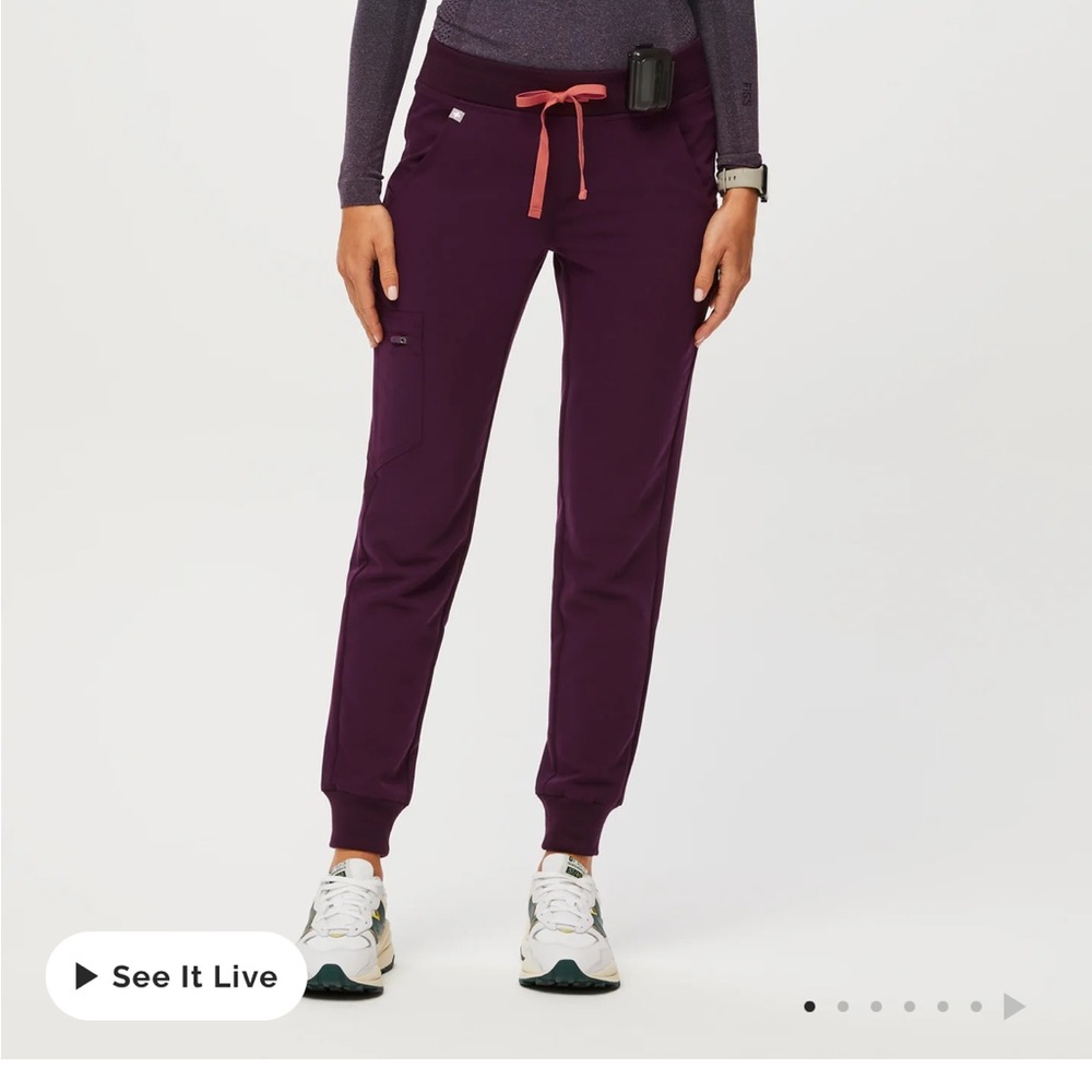 FIGS Deep Purple Zamora Jogger Scrub Pants